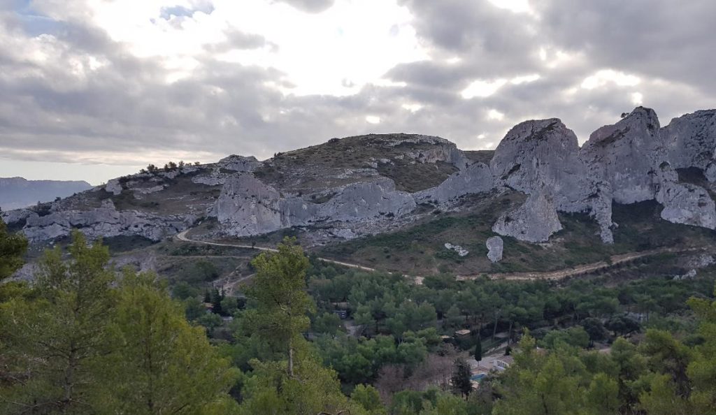 Panorama sur les falaises d'Orgon